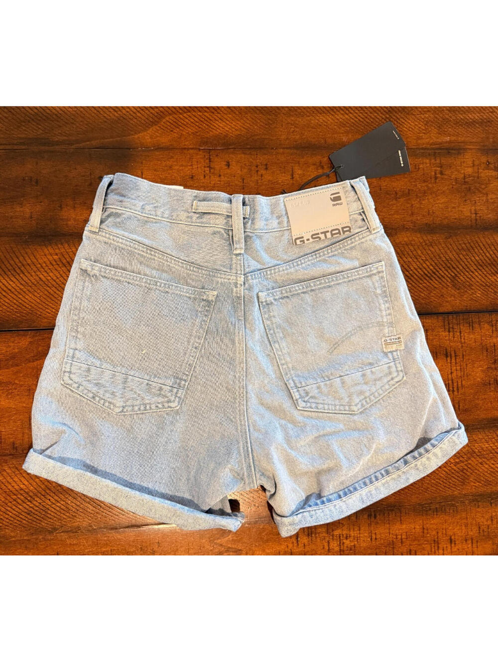 G Star Raw - Women's Type 89 Denim Short, Vintage Electric Blue, Size 24 - Picture 2 of 11